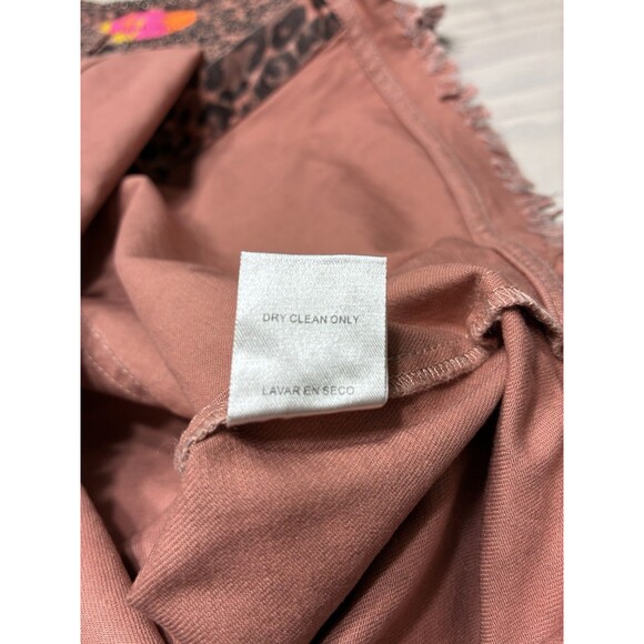 English Rose Womens Animal Print Sleeveless Vest Beaded Collar NWOT Size M/L - Picture 13 of 14